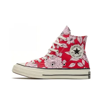 Converse Chuck Taylor All Star 70 Hi Vintage Floral University Red Women's