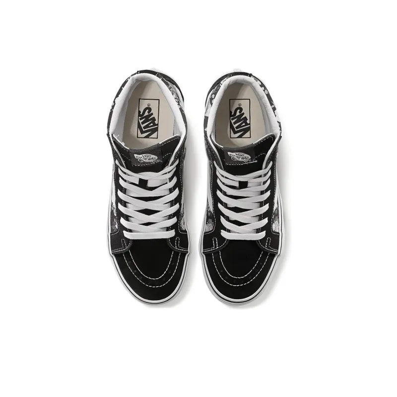 Vans SK8 HI Reissue High Top Rose Black White Unisex 'Black White'-3