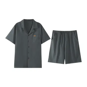 Song Qianya Pajama Set Men's Dark Gray