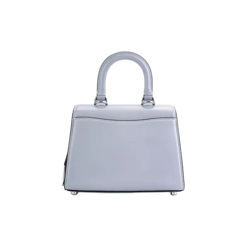 COACH Sammy Cow Leather Lady Dior Bag, Shoulder Bag, Crossbody Bag, Handbag Trumpets Women's Gray Blue-2