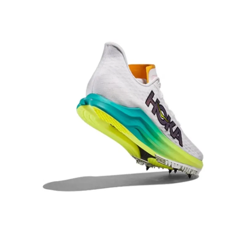 HOKA ONE ONE Slip Resistant Breathable Rebound Low Top Running Shoes Unisex White Blue-4