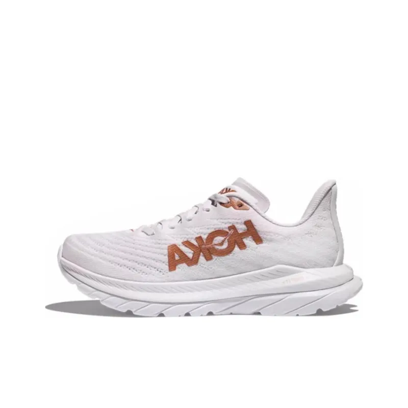 HOKA ONE ONE Mach 5 Cushioned Slip-Resistant Low-Top Running Shoes Copper-Nickel Alloy-0