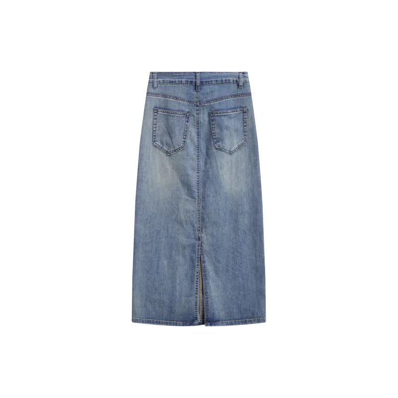 Homi+ Denim Short Skirts Women's Denim Blue-1