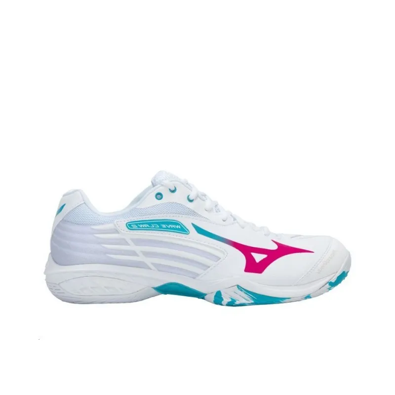 Mizuno Wave Claw 2 Wide 'White Fuchsia Blue'-1