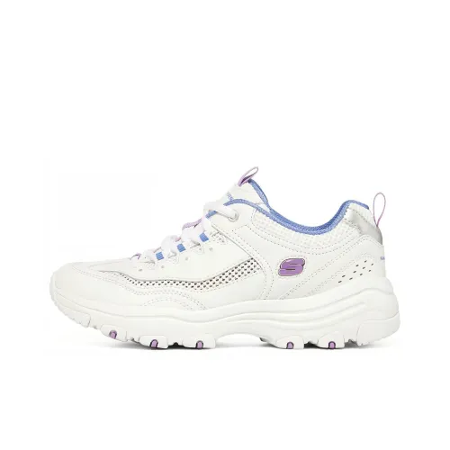 Skechers I-Conik Chunky Sneakers Women's Low-Top White/Blue/Purple