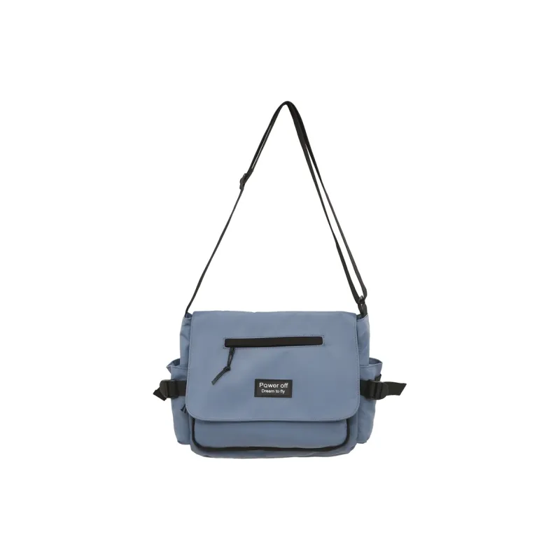 Alcohol Dragon Nylon Shoulder Bag Crossbody Bag Regular Unisex Black/Blue/Pure White/White & Black-11