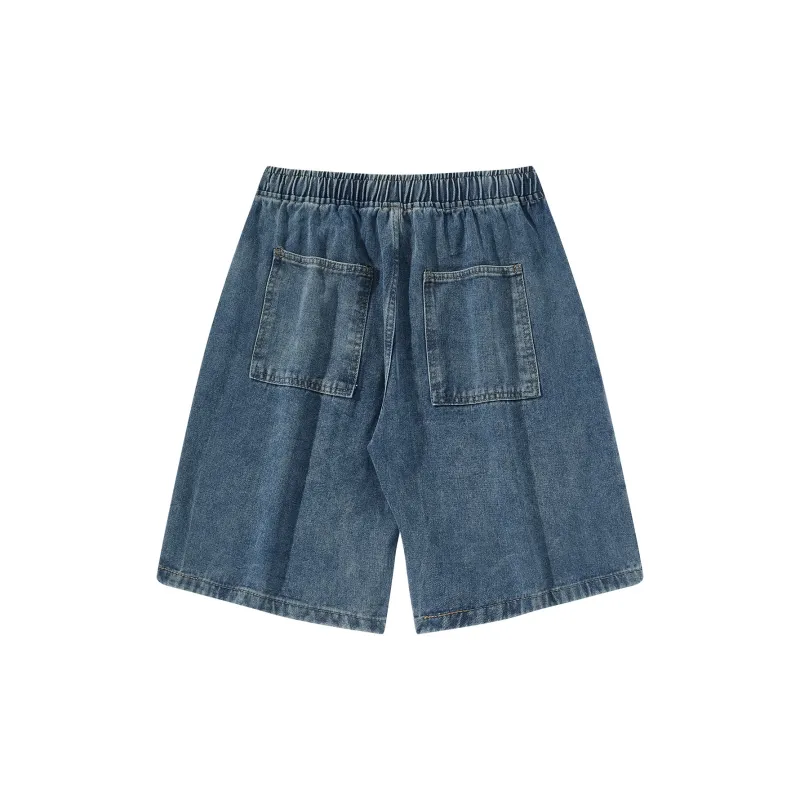 VniVerseVClub Denim Shorts Men's Light Blue-6