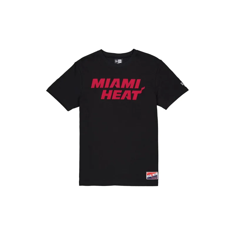New Era Miami Miami Heat T-Shirt Unisex Black-1