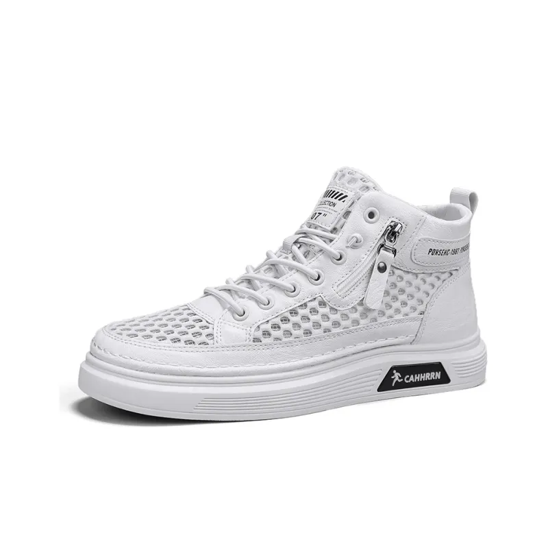CAHHRRN Breathable Mid-Top Skateboard Shoes Men's-20