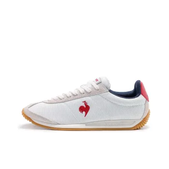 Le Coq Sportif Cushioning, Slip Resistant, Lightweight Low Top Casual Shoes Unisex White Red