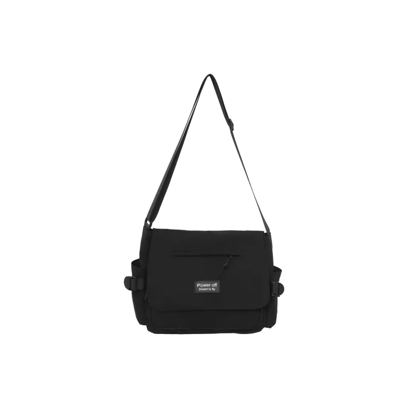Alcohol Dragon Nylon Shoulder Bag Crossbody Bag Regular Unisex Black/Blue/Pure White/White & Black-3