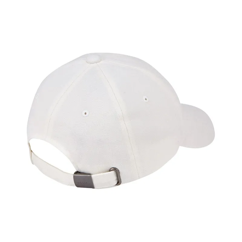 LACOSTE Cotton Baseball Caps Unisex White-1
