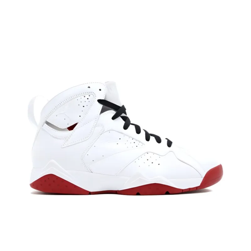 Jordan Air Jordan 7 'History Of Flight' Cushioned Slip-Resistant High-Top Vintage Basketball Shoes Men's White Red-1