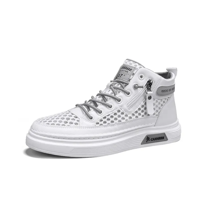 CAHHRRN Breathable Mid-Top Skateboard Shoes Men's-14