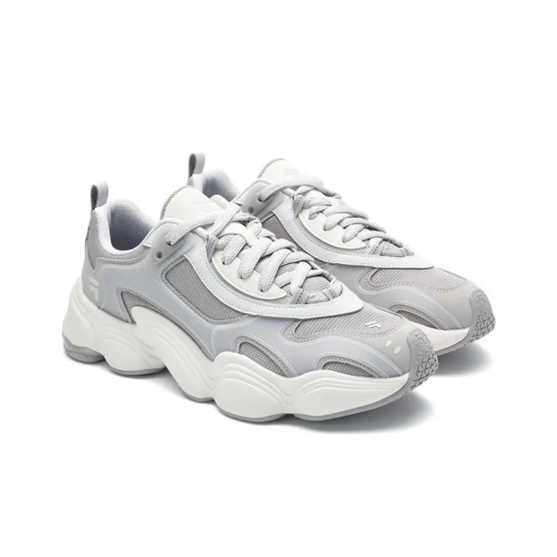 FILA FUSION TENACITY Anti Slip Wear Resistant Low Top Casual Shoes Men's Gray-3