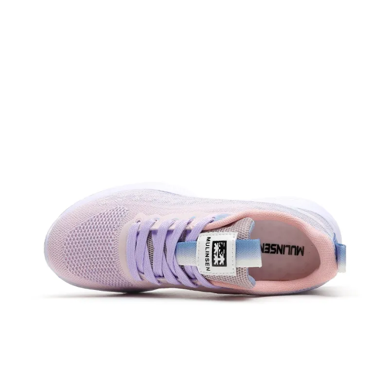 Mulinsen Running Shoes Women's Low Top Lotus Root Powders-4