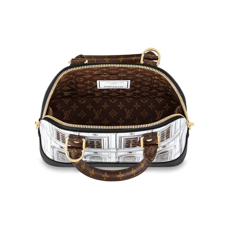 LOUIS VUITTON X Fornasetti Alma Bb Black/White-3
