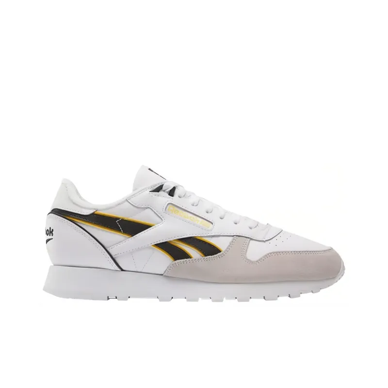 Reebok Classic Leather 'White Black Yellow'-1