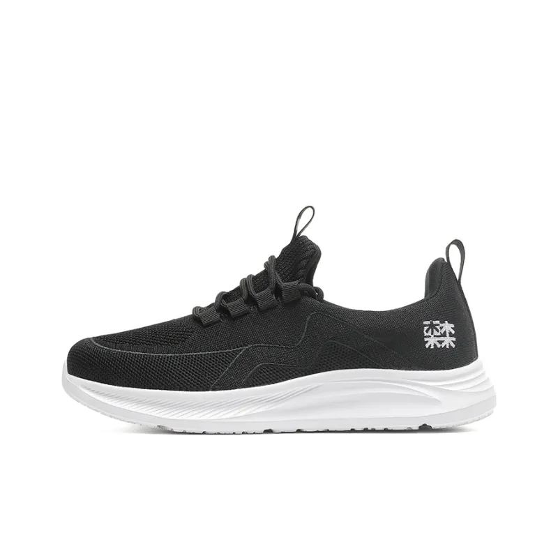 Mulinsen Moisture Wicking, Rebound Height Increasing, Lightweight, Breathable Low Top Casual Shoes Women's Black-5