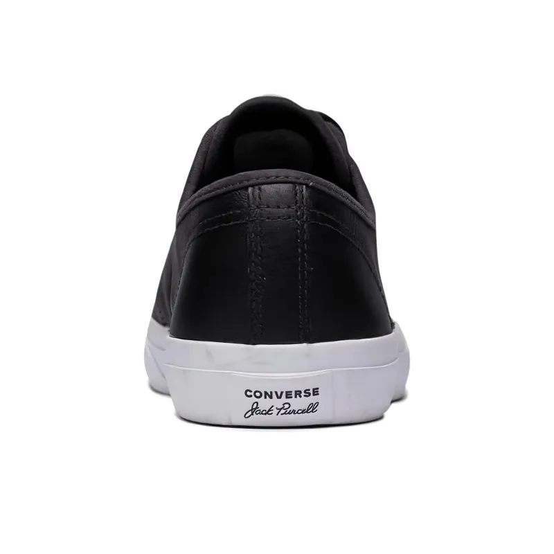 Converse Jack Purcell Anti Slip Wear Resistant Low Top Skateboard Shoes Unisex Black-3