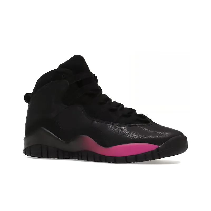 Jordan 10 Retro Black Fuchsia Black GS-1