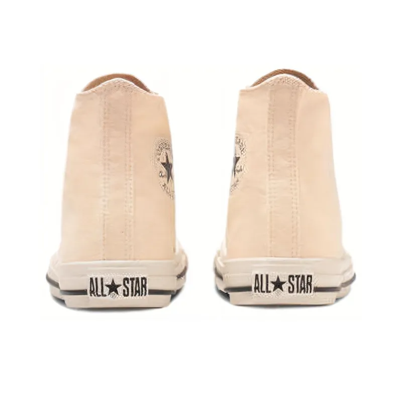 Converse All Star WASHEDCANVAS HI Durable Cushioning High Top Canvas Shoes Unisex Ecru Japan Version-4