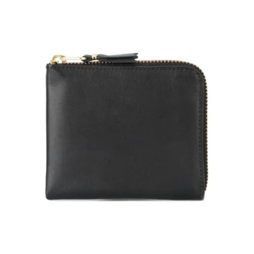 CDG Cow Leather Wallet Women's Black