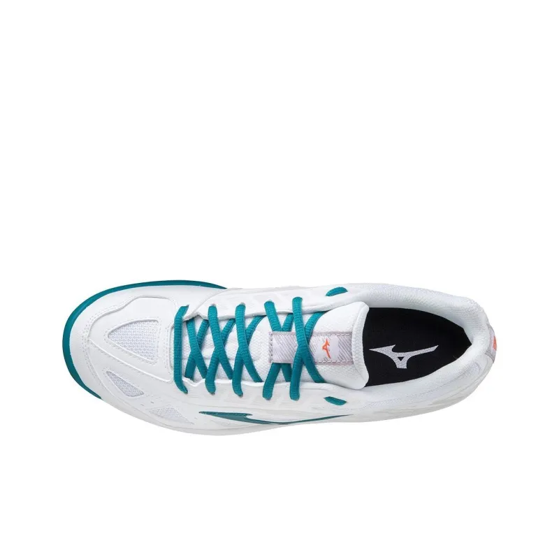 Mizuno Tennis Shoes Men Low Top White/Green-2