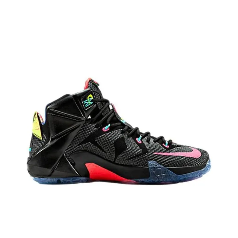 Nike Lebron 12 Ep Data James 'Black Red'-1
