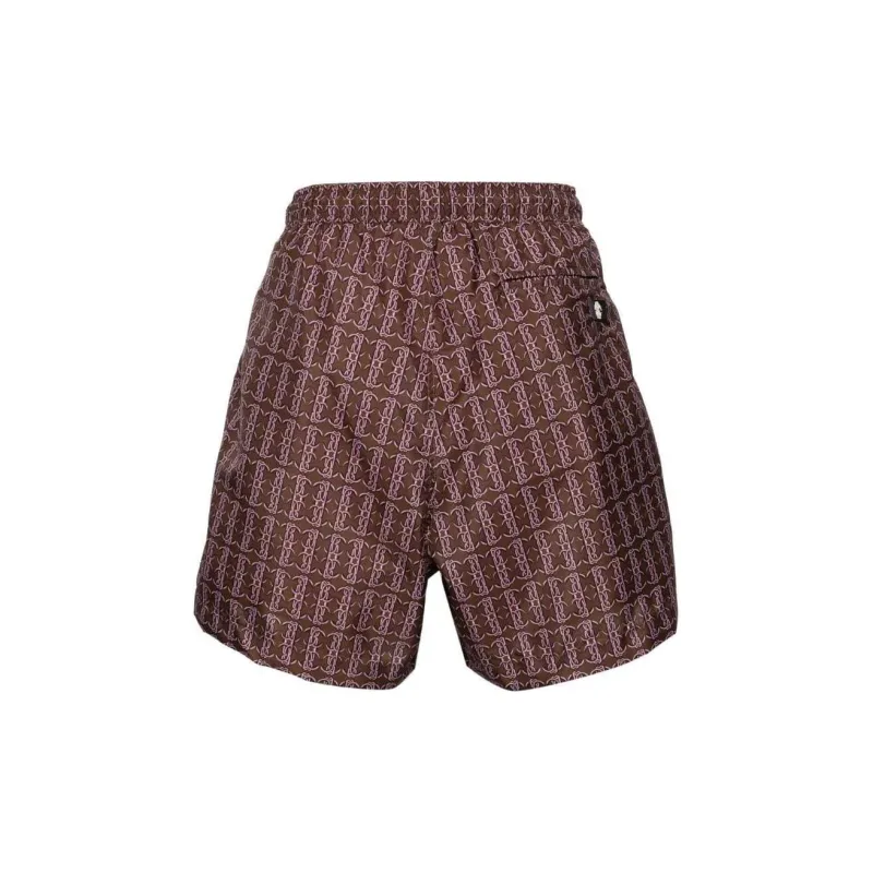 Roberto Cavalli Tiger Tooth detailed Logo print Swim Shorts-1