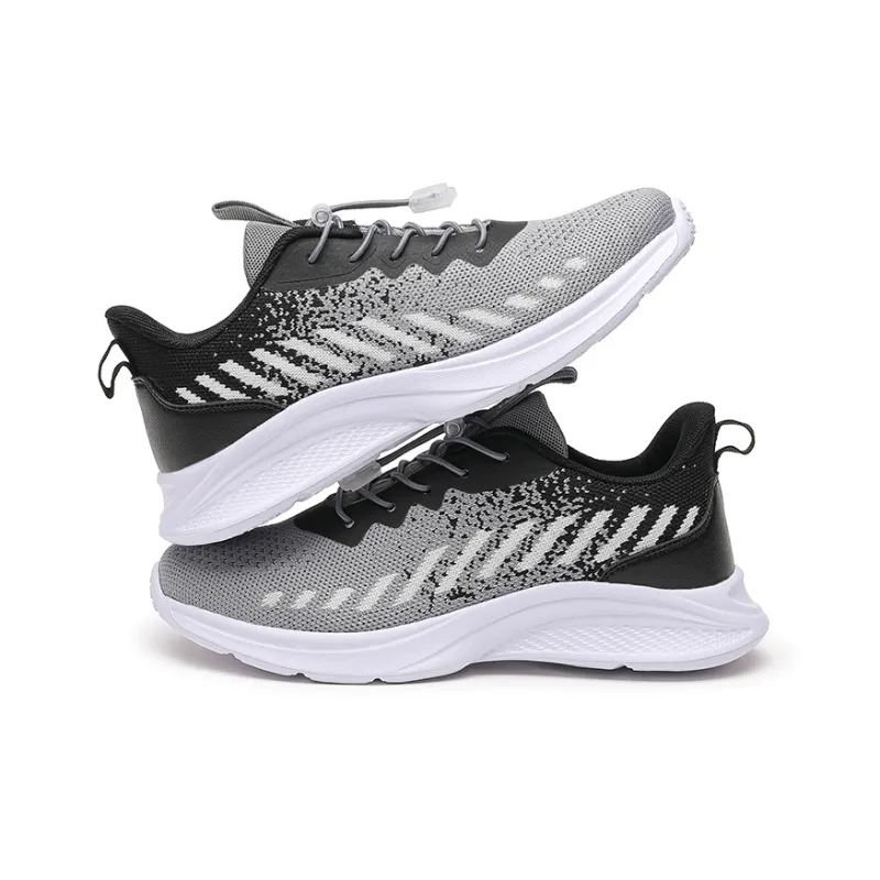 Mulinsen Moisture Wicking, Height Increasing, Support, Lightweight, Breathable Low Top Casual Shoes Women's Black Gray-1
