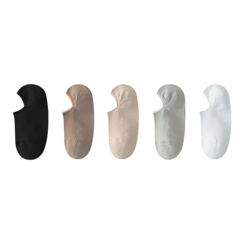AUGUST No Show Socks Men's 5 Pack