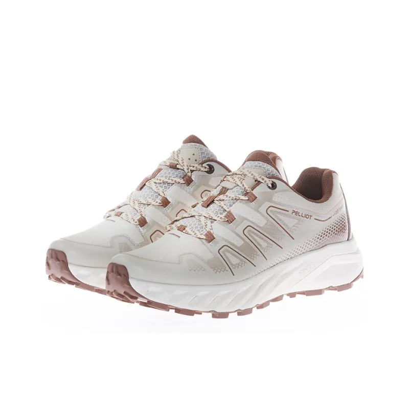 PELLIOT Classic 1.0 Hiking / Trekking Shoes Unisex Low Top [Men's]Light Khaki/Black Gray/Energetic Red[Women's]Light Khaki/Black Gray/Energetic Red-16