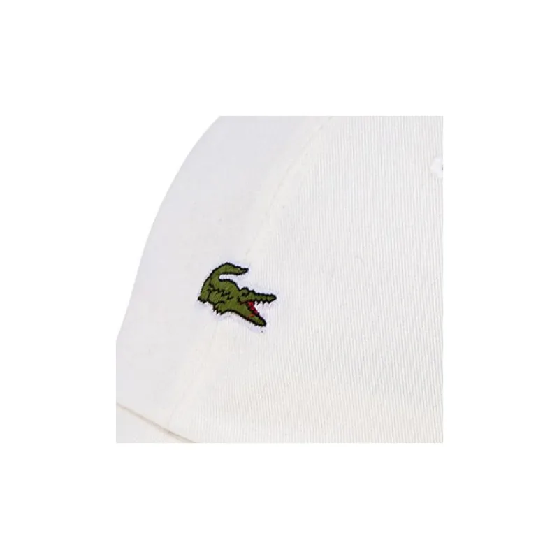 LACOSTE Cotton Baseball Caps Unisex White-2