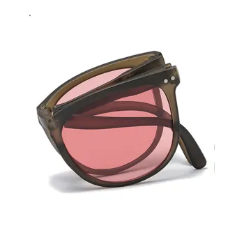 AAJF Round Portable Sunglasses Outdoor Travel Trendy Sunglasses Unisex