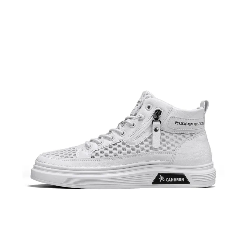 CAHHRRN Breathable Mid-Top Skateboard Shoes Men's-18