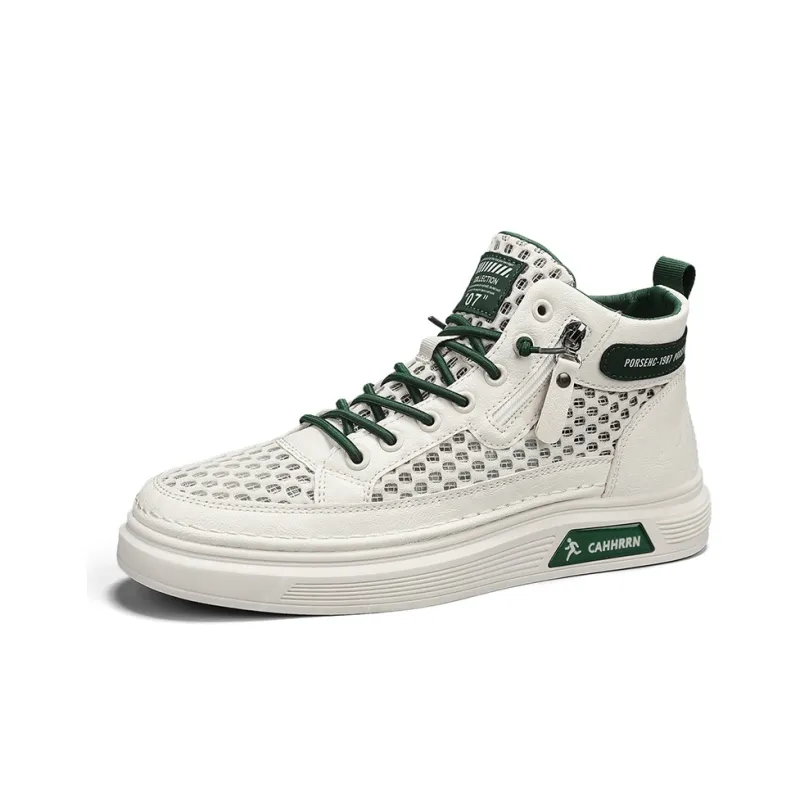 CAHHRRN Breathable Mid-Top Skateboard Shoes Men's-2