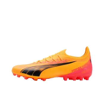 PUMA Ultra Ultimate MG Rubber Short Studs Non slip Lightweight Soccer Shoes Unisex Orange