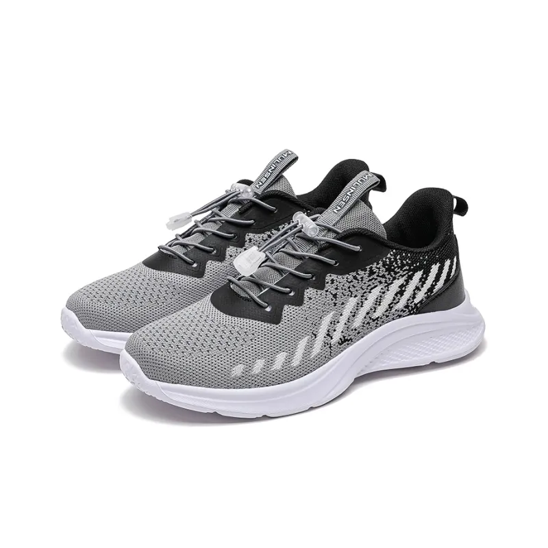 Mulinsen Moisture Wicking, Height Increasing, Support, Lightweight, Breathable Low Top Casual Shoes Women's Black Gray-2