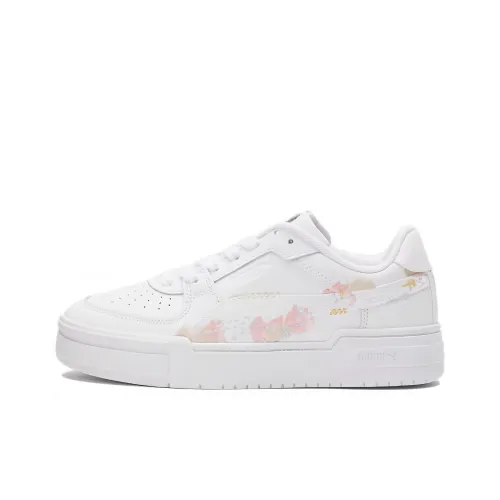 PUMA Ca Pro Wear-Resistant Low-Top Skateboard Shoes Women's White