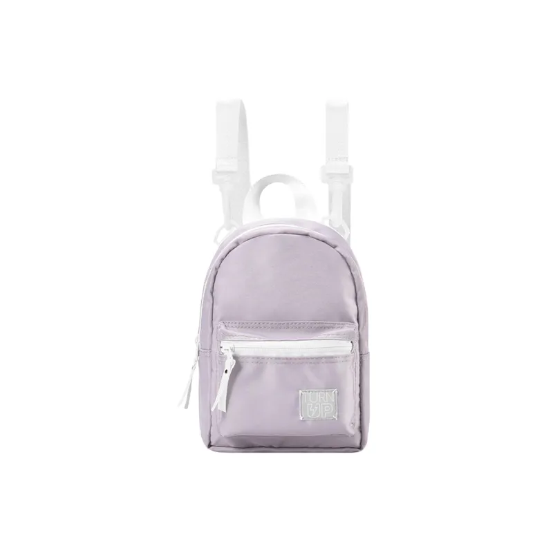 TURN UP Nylon Backpack Regular Unisex Pink-0