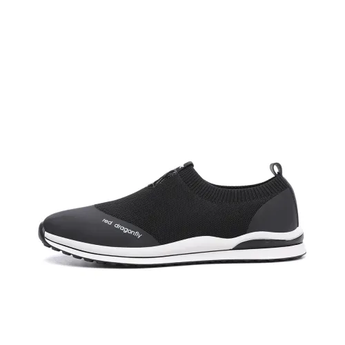 RED DRAGONFLY Casual Shoes Men Low-Top Black