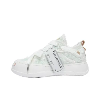 SMILEREPUBLIC Height Increasing Low Top Canvas Shoes Unisex Light Cyan