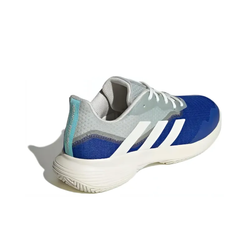 Adidas CourtJam Control Tennis Shoes 'Royal Blue Off White Bright Red'-3