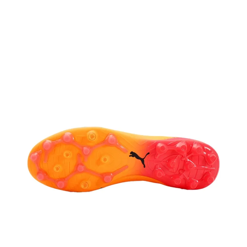 PUMA Ultra Ultimate MG Rubber Short Studs Non slip Lightweight Soccer Shoes Unisex Orange-4