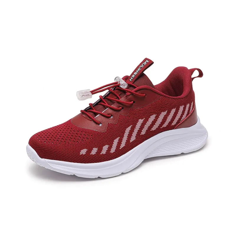 Mulinsen Moisture Wicking, Height Increasing, Support, Lightweight, Breathable Low Top Casual Shoes Women's Black Gray-9