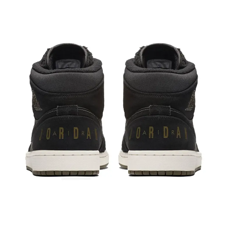 Jordan 1 Mid Black Olive Canvas-4