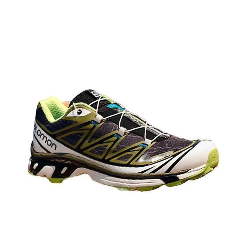 KOLON SPORT x SALOMON XT 6 Anti Slip And Wear Resistant Lightweight Low Top Outdoor Shoes Unisex Gray Green-1
