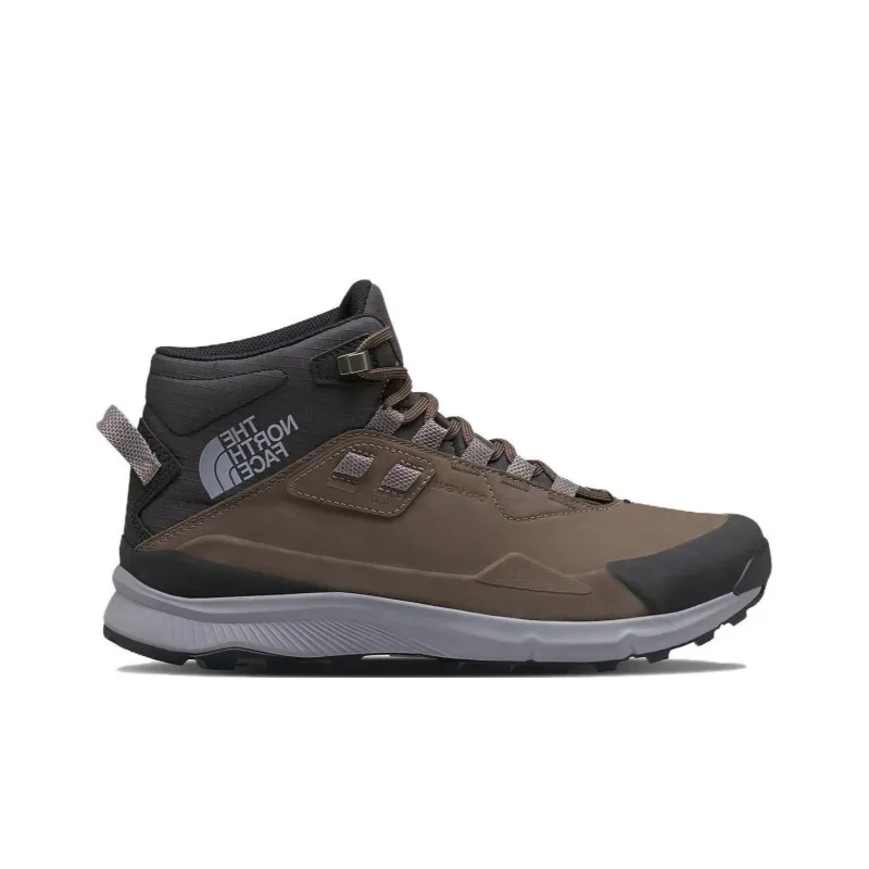 THE NORTH FACE Cragstone Leather Mid Durable Cushioning Short Outdoor Boots Men's Brown-1