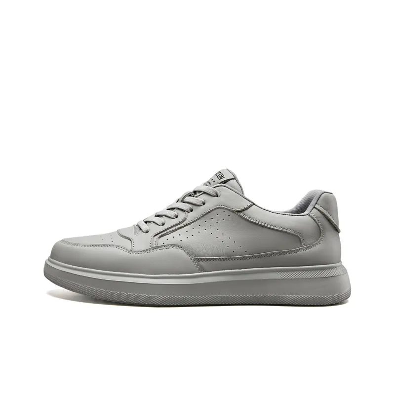 YEARCON Skateboard Shoes Men Low Top Gray-0